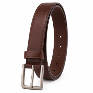 Brown leather belt