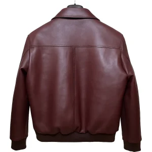 Maroon doe Leather jacket